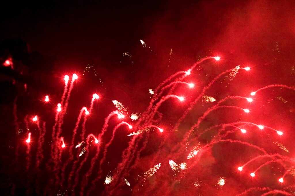 Red Fireworks at Disney!
